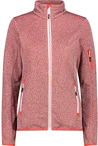 CMP Giacca In Knit-tech da Donna, Rosso (Red Kiss Bianco), 40