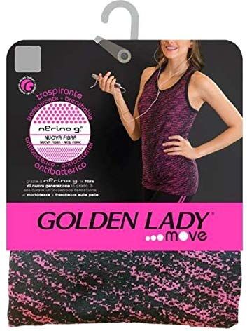 GOLDEN LADY MOVE CANOTTA ENERGY TAGLIA S/M COLORE GRIGIO/NERO