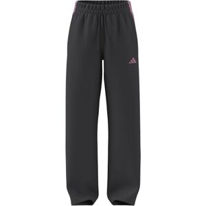 Adidas Donna Essentials 3-Stripes Open Hem Fleece Pants, Grey Six/st Tropic Bloom, M Short Adidas Donna Essentials 3-Stripes Open Hem Fleece Pants, Grey Six/st Tropic Bloom, M Short