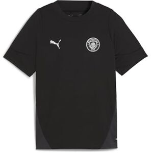Puma Manchester City FC Maglia Allenamento Bambini 25/26, Nero (Black x Silver), 116 Puma Manchester City FC Maglia Allenamento Bambini 25/26, Nero (Black x Silver), 116