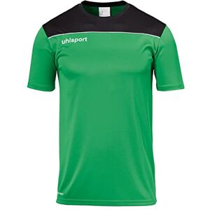 Uhlsport Offense 23 Poly Shirt Maglietta da Calcio per Uomo, Uomo, , Verde/Nero/Bianco, 128 Uhlsport Offense 23 Poly Shirt Maglietta da Calcio per Uomo, Uomo, , Verde/Nero/Bianco, 128