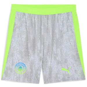 Puma Manchester City FC Pantaloncini Uomo con Blocking 25/26, Blu (Cool Weather x PRO Green), XL Puma Manchester City FC Pantaloncini Uomo con Blocking 25/26, Blu (Cool Weather x PRO Green), XL