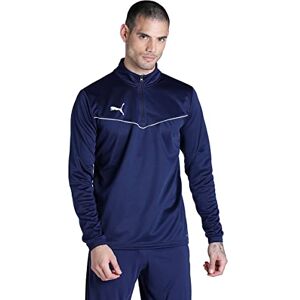 Puma PUMHB # Teamrise 1/4 Zip Top Maglietta, Uomo, Peacoat- White, XL Puma PUMHB # Teamrise 1/4 Zip Top Maglietta, Uomo, Peacoat- White, XL