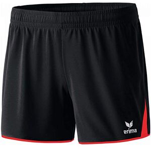 Erima – Pantaloncini da Donna 5-Cubes, Senza Interno Slip, Donna, Shorts 5-Cubes ohne Innenslip, Schwarz/Rot, 34 Erima – Pantaloncini da Donna 5-Cubes, Senza Interno Slip, Donna, Shorts 5-Cubes ohne Innenslip, Schwarz/Rot, 34