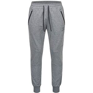 Erima Pantaloni Felpa Essential Sweat Pants, Unisex Bambini, Grigio Chiaro Melange/Nero, 140 Erima Pantaloni Felpa Essential Sweat Pants, Unisex Bambini, Grigio Chiaro Melange/Nero, 140