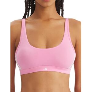 Adidas Scoop Bralette Sport Active Essentials Cotone 3 Strisce Intimo Confortevole Adidas Scoop Bralette Sport Active Essentials Cotone 3 Strisce Intimo Confortevole