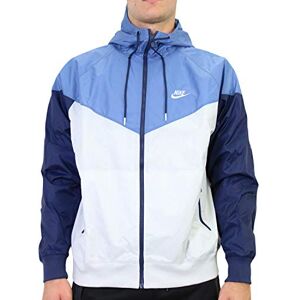 Nike M NSW He WR Jkt HD Giacca Sportiva, Uomo, Photon Dust/Stone Blue/Midnight Navy/(Photon Dust), L-T Nike M NSW He WR Jkt HD Giacca Sportiva, Uomo, Photon Dust/Stone Blue/Midnight Navy/(Photon Dust), L-T