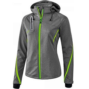 Erima Jacket, Donna, Grigio Melange/Green Gecko, 42 Erima Jacket, Donna, Grigio Melange/Green Gecko, 42