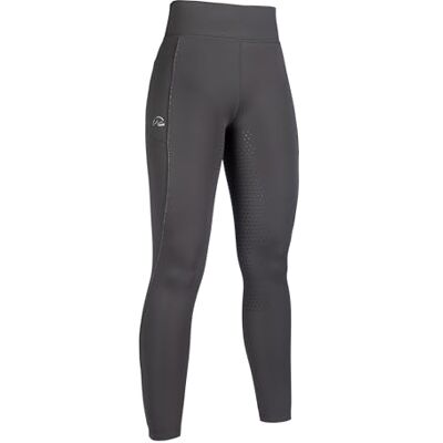 HKM - Alice Silicone Full Seat - Verde Scuro - UK 6 - Leggings da Corsa HKM - Alice Silicone Full Seat - Verde Scuro - UK 6 - Leggings da Corsa