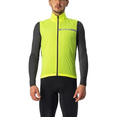 CASTELLI SQUADRA ST. VEST Gilet sportivo YELLOW FLUO/DARK GRAY XS CASTELLI SQUADRA ST. VEST Gilet sportivo YELLOW FLUO/DARK GRAY XS