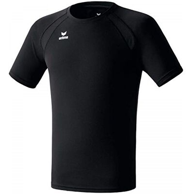 Erima Running Basic T-shirt, Unisex bambini, nero, 140 Erima Running Basic T-shirt, Unisex bambini, nero, 140