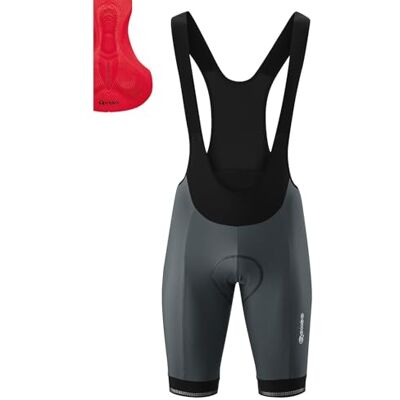 GONSO - SITIVO BIB - grigio scuro - M - Pantaloncini da ciclismo GONSO - SITIVO BIB - grigio scuro - M - Pantaloncini da ciclismo