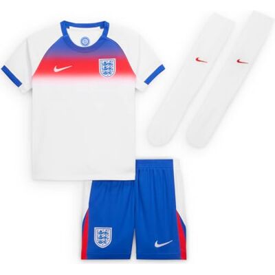 Nike Inghilterra 2025/26 Stadium Home Set Maglia da calcio Replica per bambini più piccoli, Hyper Royal/Bianco/Challenge Red, FZ9233-405, L Nike Inghilterra 2025/26 Stadium Home Set Maglia da calcio Replica per bambini più piccoli, Hyper Royal/Bianco/Challenge Red, FZ9233-405, L