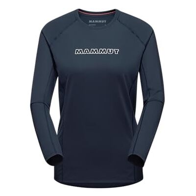 Mammut Logo da Donna a Maniche Lunghe Selun FL, Blu Marino, XL Mammut Logo da Donna a Maniche Lunghe Selun FL, Blu Marino, XL