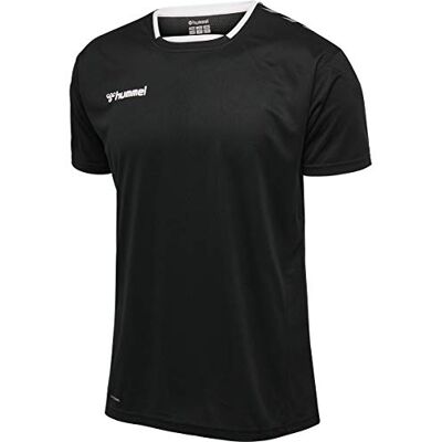 Hummel hmlAUTHENTIC Kids Poly Jersey S/S Color: Black/White_Talla: 128 Hummel hmlAUTHENTIC Kids Poly Jersey S/S Color: Black/White_Talla: 128