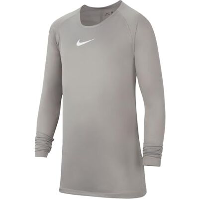 Nike Park First Layer Jersey LS Maglia, Unisex Bambini, Pewter Grey/White, L Nike Park First Layer Jersey LS Maglia, Unisex Bambini, Pewter Grey/White, L