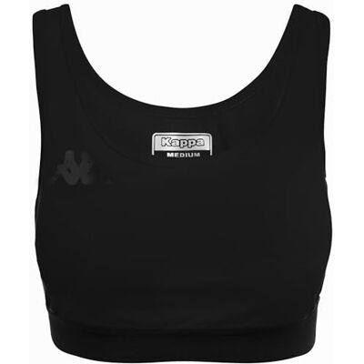 Kappa Emme Training, Reggiseno Sportivo Donna, Nero, XL Kappa Emme Training, Reggiseno Sportivo Donna, Nero, XL
