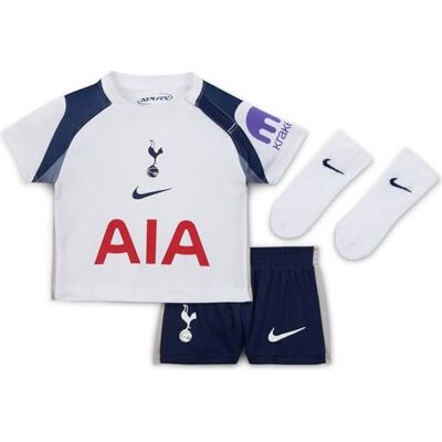 Nike Tottenham Hotspur 2025/26 Stadium Home Set di 3 magliette da calcio Replica per neonati, colore: Bianco/Binary Blue/Light Iron Ore, , 9-12 Nike Tottenham Hotspur 2025/26 Stadium Home Set di 3 magliette da calcio Replica per neonati, colore: Bianco/Binary Blue/Light Iron Ore, , 9-12