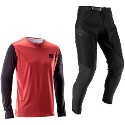 Leatt Completo Bambino Maglia e Pantaloncini MTB Gravity 1.0 Mini Rosso Xs/eu110/120cm Leatt Completo Bambino Maglia e Pantaloncini MTB Gravity 1.0 Mini Rosso Xs/eu110/120cm