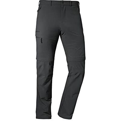 Schöffel Pantaloni Uomo Koper1 Cerniera Spento, Flessibile con Zip-off Funzione, Rapido Essiccazione E Rinfrescante Pantaloni da Trekking di 4-Wege-Stretch, Black, 58 Schöffel Pantaloni Uomo Koper1 Cerniera Spento, Flessibile con Zip-off Funzione, Rapido Essiccazione E Rinfrescante Pantaloni da Trekking di 4-Wege-Stretch, Black, 58