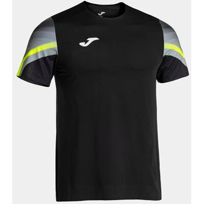 T-shirt Joma Elite XI manica corta nero brillante giallo - M T-shirt Joma Elite XI manica corta nero brillante giallo - M