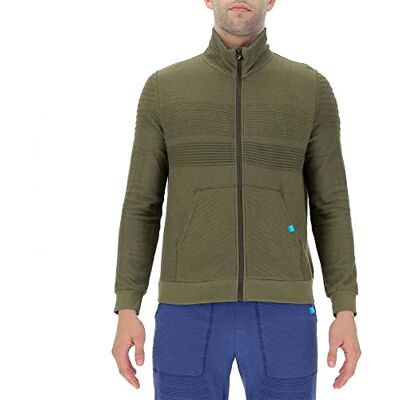 UYN Felpa Full Zip Natural Training in Cotone Organico e Natex Leggera, Morbida e Traspirante per Allenamento e Tempo Libero UYN Felpa Full Zip Natural Training in Cotone Organico e Natex Leggera, Morbida e Traspirante per Allenamento e Tempo Libero