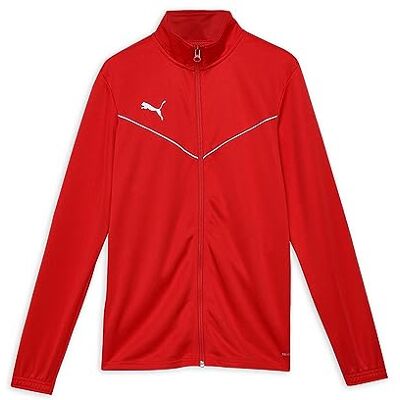 Puma teamRISE Training Poly Jacket, Giacca sportiva Uomo, Red/White, XXL Puma teamRISE Training Poly Jacket, Giacca sportiva Uomo, Red/White, XXL