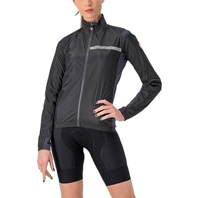 CASTELLI Squadra Stretch W Jacket – Giacca Antivento e Impermeabile da Donna per Ciclismo, Leggera e Compatta CASTELLI Squadra Stretch W Jacket – Giacca Antivento e Impermeabile da Donna per Ciclismo, Leggera e Compatta