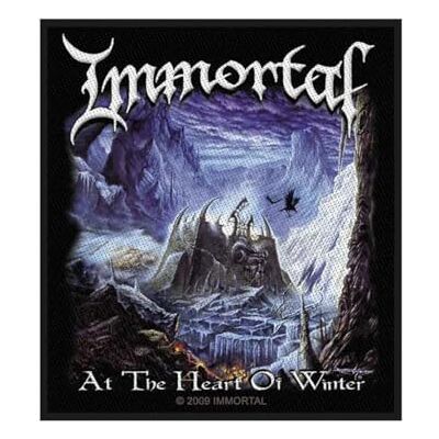 Razamataz Rock Off officially licensed products Immortal At The Heart Of Winter Band Logo Nuovo Ufficiale Nero Woven Sew Size Accessory Size Razamataz Rock Off officially licensed products Immortal At The Heart Of Winter Band Logo Nuovo Ufficiale Nero Woven Sew Size Accessory Size