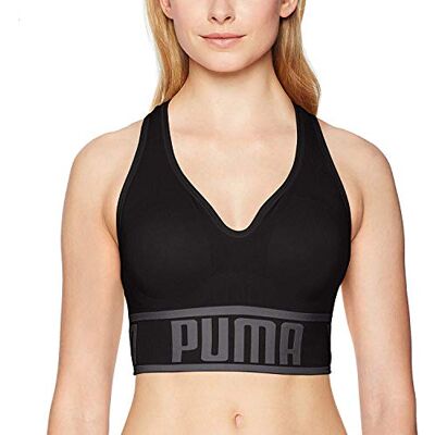 Puma Seamless Sports Bra Reggiseno Sportivo, Opaque, Black, XL Donna Puma Seamless Sports Bra Reggiseno Sportivo, Opaque, Black, XL Donna