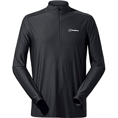 Base layer a maniche lunghe Berghaus 24/7 con zip - Nero Base layer a maniche lunghe Berghaus 24/7 con zip - Nero