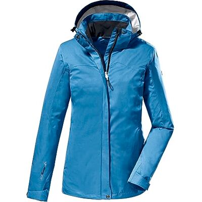 Killtec Donna Giacca funzionale/giubbotto da esterno con cappuccio senza zip KOS 133 WMN JCKT, hell ocean, 40, Killtec Donna Giacca funzionale/giubbotto da esterno con cappuccio senza zip KOS 133 WMN JCKT, hell ocean, 40,