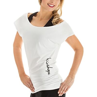 WINSHAPE Winston Hape WTR12 Maglietta da Donna per Danza e Tempo Libero, Donna, Damen Dance-Shirt WTR12 Freizeit Fitness Workout, Bianco, L WINSHAPE Winston Hape WTR12 Maglietta da Donna per Danza e Tempo Libero, Donna, Damen Dance-Shirt WTR12 Freizeit Fitness Workout, Bianco, L
