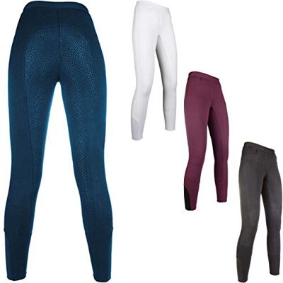 HKM Leggings da Equitazione Unisex Yvi – con Inserti in Silicone, Unisex Adulto, Pantaloni, 4057052341366, Grigio Chiaro, 36 HKM Leggings da Equitazione Unisex Yvi – con Inserti in Silicone, Unisex Adulto, Pantaloni, 4057052341366, Grigio Chiaro, 36