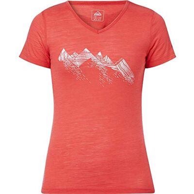 Mc Kinley Saao Magliette Magliette da Donna, Donna, Red, 34 Mc Kinley Saao Magliette Magliette da Donna, Donna, Red, 34