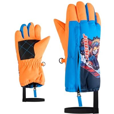Ziener Leo-z, Guanti da Sci/Sport Invernali, Antivento, Impermeabili, con Zip Lunga Ragazzo Ziener Leo-z, Guanti da Sci/Sport Invernali, Antivento, Impermeabili, con Zip Lunga Ragazzo