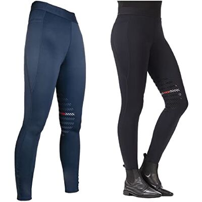 HKM Sports Leggings, Blu Scuro, 42 Unisex-Adulto HKM Sports Leggings, Blu Scuro, 42 Unisex-Adulto