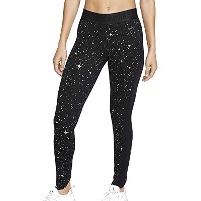 Nike NP Wstarry NGHT Mtlc Tght Collant Collant da Donna, Donna, Black/Black/Thunder Grey, M Nike NP Wstarry NGHT Mtlc Tght Collant Collant da Donna, Donna, Black/Black/Thunder Grey, M