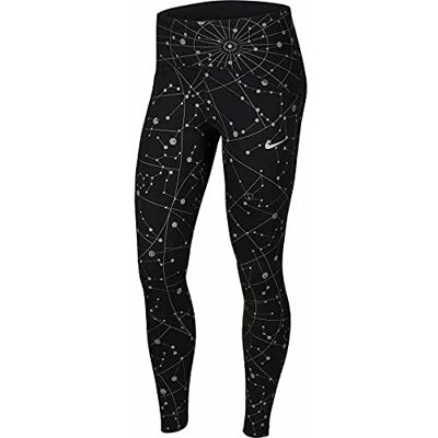Nike Speed FLSH 7_8 Collant Collant da Donna, Donna, Black/Reflective Silv, XS Nike Speed FLSH 7_8 Collant Collant da Donna, Donna, Black/Reflective Silv, XS