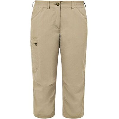 VAUDE Pantaloni da Donna Farley IV, Beige (Muddy), 44 VAUDE Pantaloni da Donna Farley IV, Beige (Muddy), 44