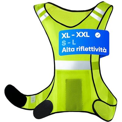 Prowiste Gilet Catarifrangente ad Alta Visibilità Per Uomo e Donna Con Tasca Leggero Giubotto per Running, Bici, Caccia Prowiste Gilet Catarifrangente ad Alta Visibilità Per Uomo e Donna Con Tasca Leggero Giubotto per Running, Bici, Caccia