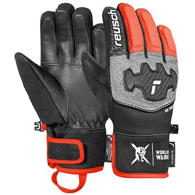 Reusch Worldcup Warrior Prime R-TEX XT Guanti da sci per bambini e adolescenti, impermeabili, antivento, traspiranti, softshell, pelle vegana Reusch Worldcup Warrior Prime R-TEX XT Guanti da sci per bambini e adolescenti, impermeabili, antivento, traspiranti, softshell, pelle vegana