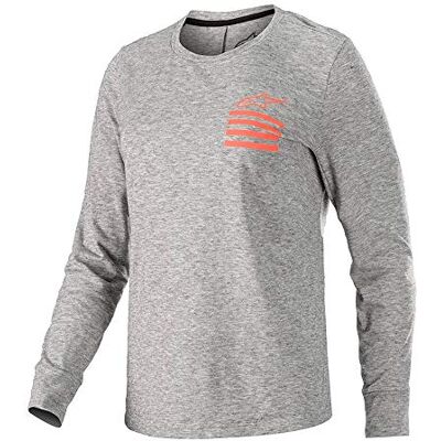 Alpinestars Stella Merino LS Maglia per la Bicicletta da Donna Grigio/Arancione Alpinestars Stella Merino LS Maglia per la Bicicletta da Donna Grigio/Arancione