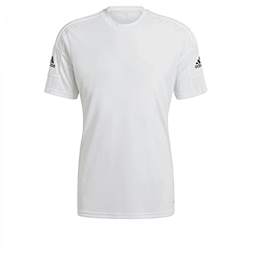 Adidas Squadra 21 Short Sleeve Jersey T-shirt, White/White/Black, XXL Uomo