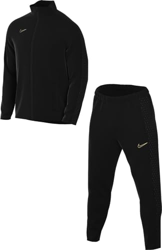 Nike M NK DF ACD23 TRK Suit K BR, Tuta da Ginnastica Uomo, Nero/Nero/Oro Metallico, XS