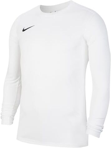 Nike M Nk Dry Park VII JSY LS, T-Shirt A Manica Lunga Uomo, White/Black, 2XL