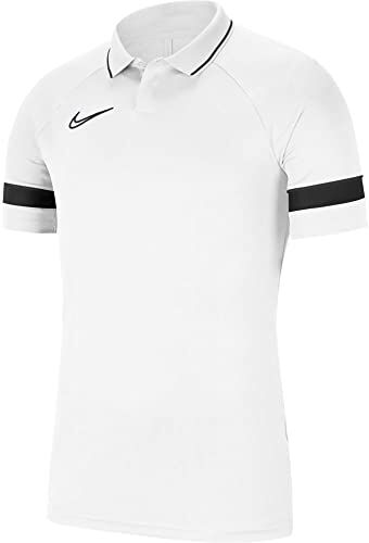 Nike Dri-Fit Academy, Polo Uomo, Bianco/Nero/Nero/Nero, XL