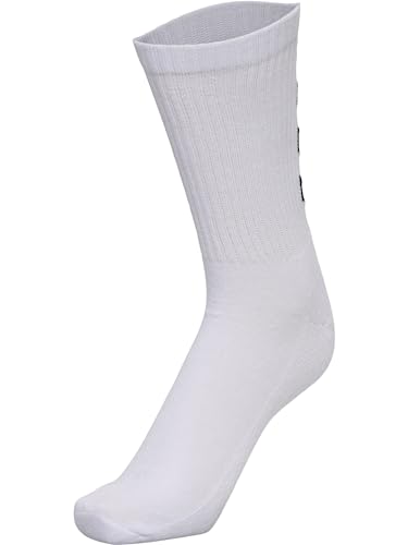 Hummel Fundamental 3-Pack, Socks Unisex ? Adulto, Bianco, 36-40