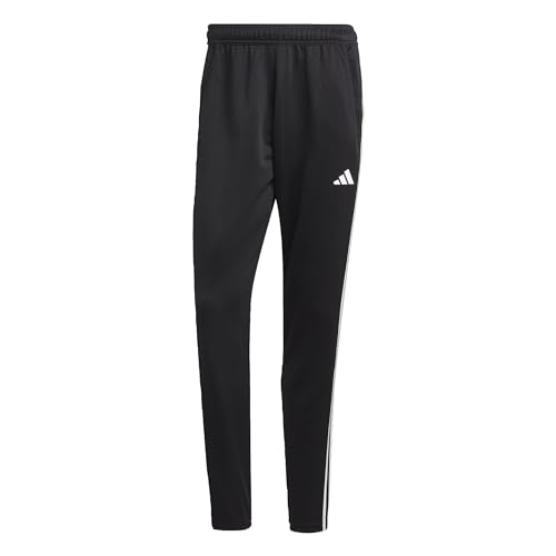 Adidas TR-es Base Pantaloni Sportivi Lunghi, Nero/Bianco, M Uomo