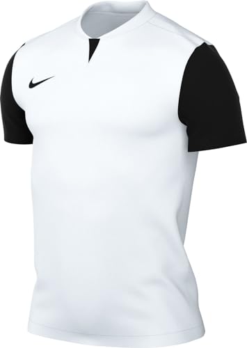 Nike Mens Short-Sleeve Soccer Jersey M Nk DF Trophy V JSY SS, White/Black/Black/Black, , L